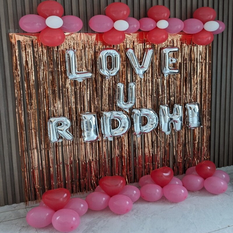 Romantic Proposal Balloon Decoration for her
