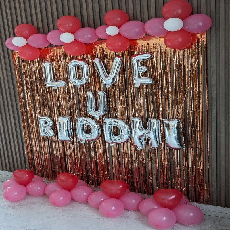 Romantic Proposal Balloon Decoration for her