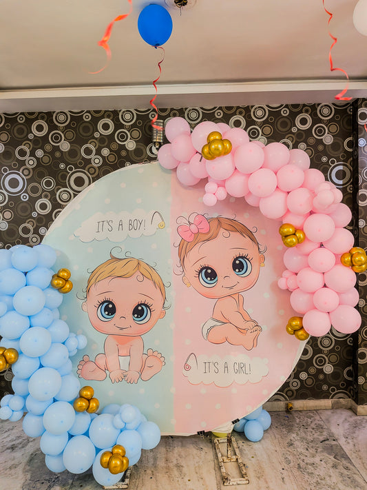 Baby Shower Decoration with Pastel Balloons