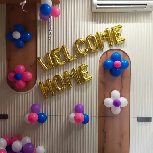 Welcome Home Balloon Decoration for Welcoming New Born