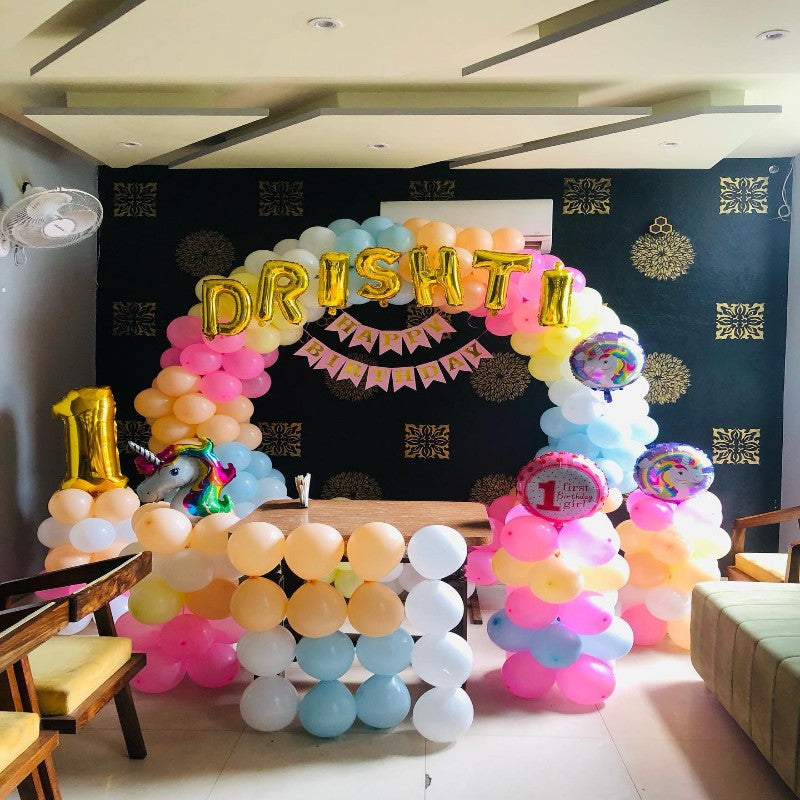 1st Birthday Ring Decoration Unicorn Theme