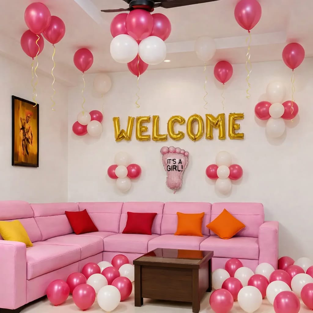 Simple Welcome Decoration at home for new born for newborn welcome decoration at home