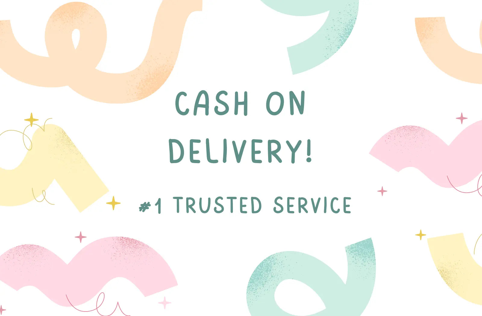 Balloon Decoration Cash on Delivery Banner