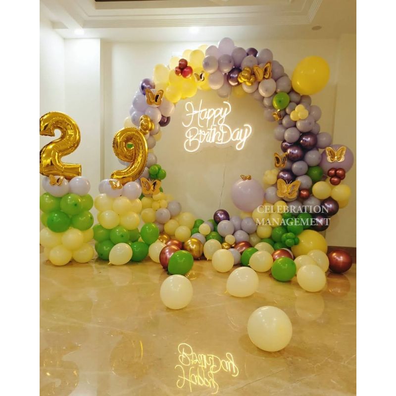 Premium Ring Balloon Decoration Surprise for her Birthday