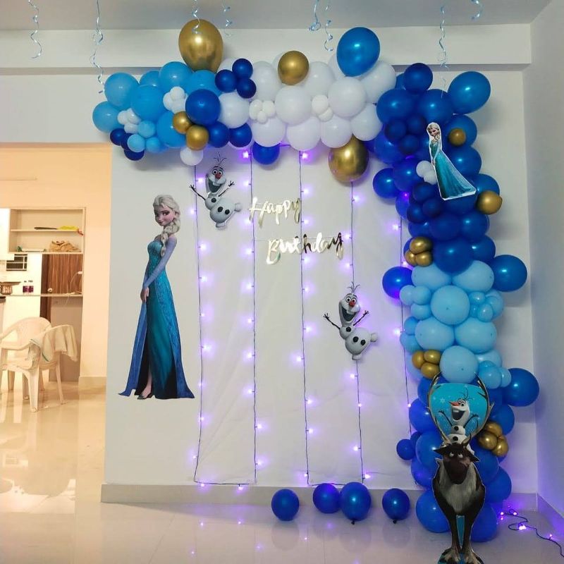 Elsa Princess theme Balloon Decoration for kids birthday