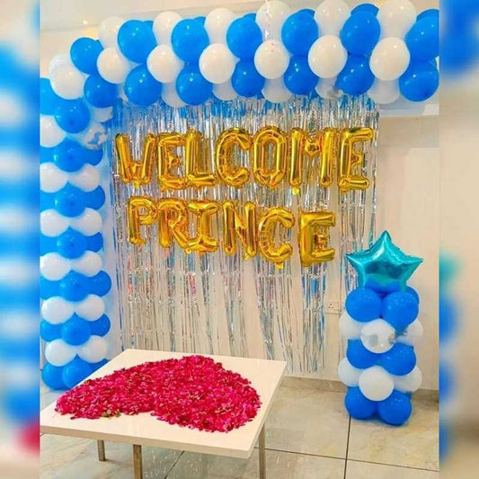 Welcome Baby Balloon Decoration Arc Design at Home