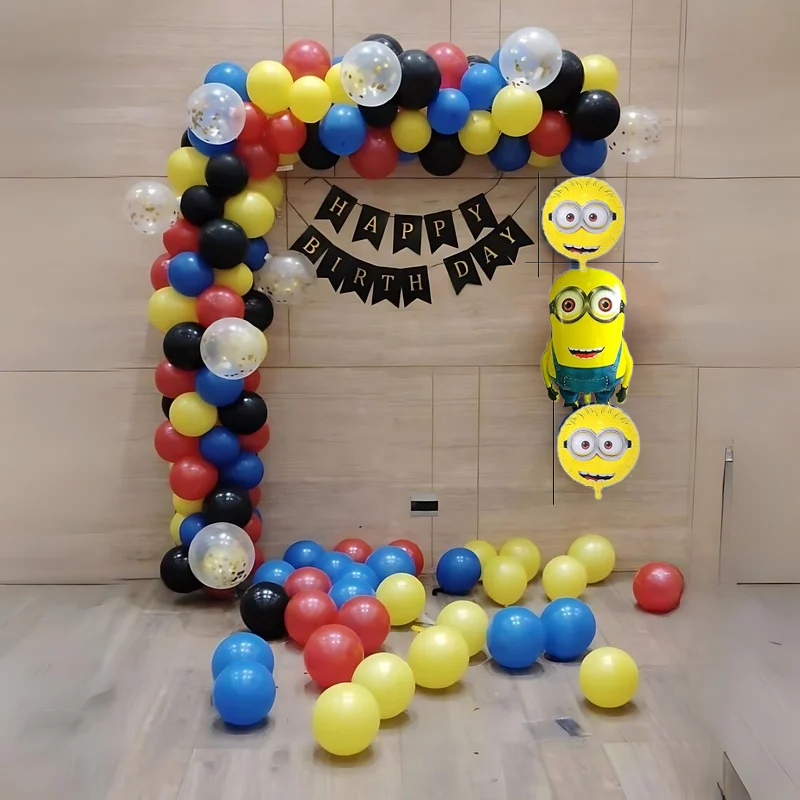 Minion Theme Birthday Balloon Decoration for kids