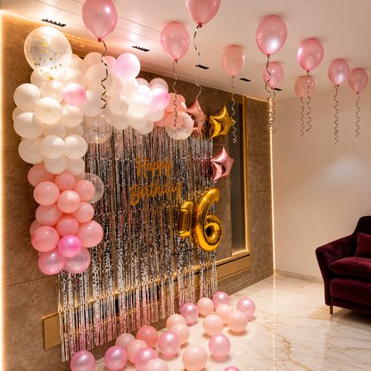 Balloon Decoration for the 16th Birthday of Hers