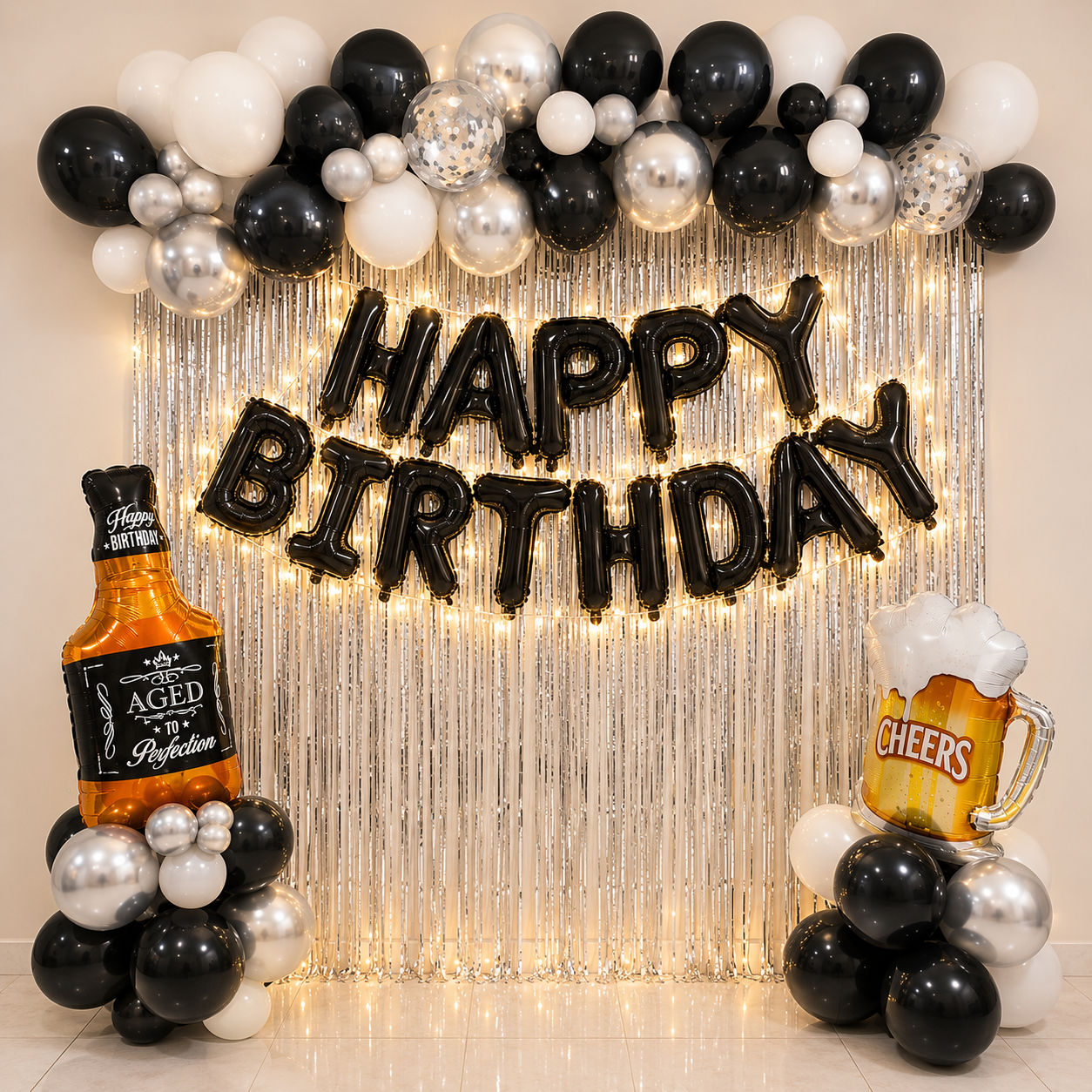 Friends Birthday celebration decoration at home or Club House 