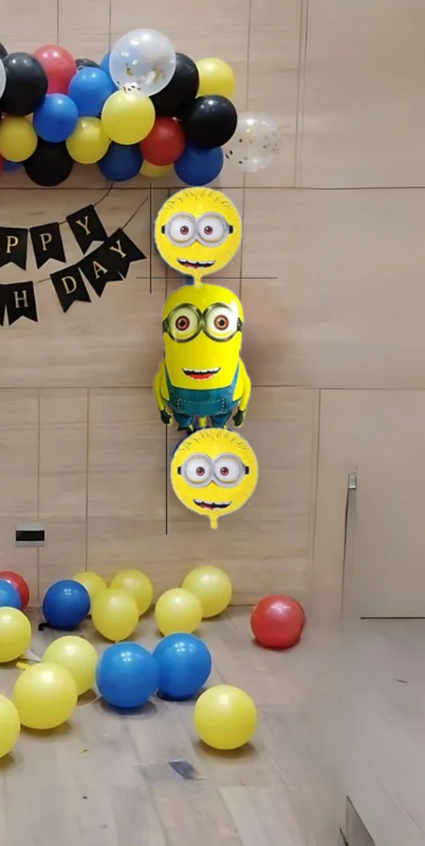 Minion Theme Birthday Balloon Decoration for kids