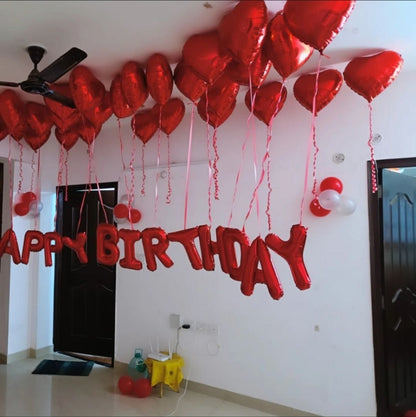 Romantic Heart shape Birthday celebration decoration for her