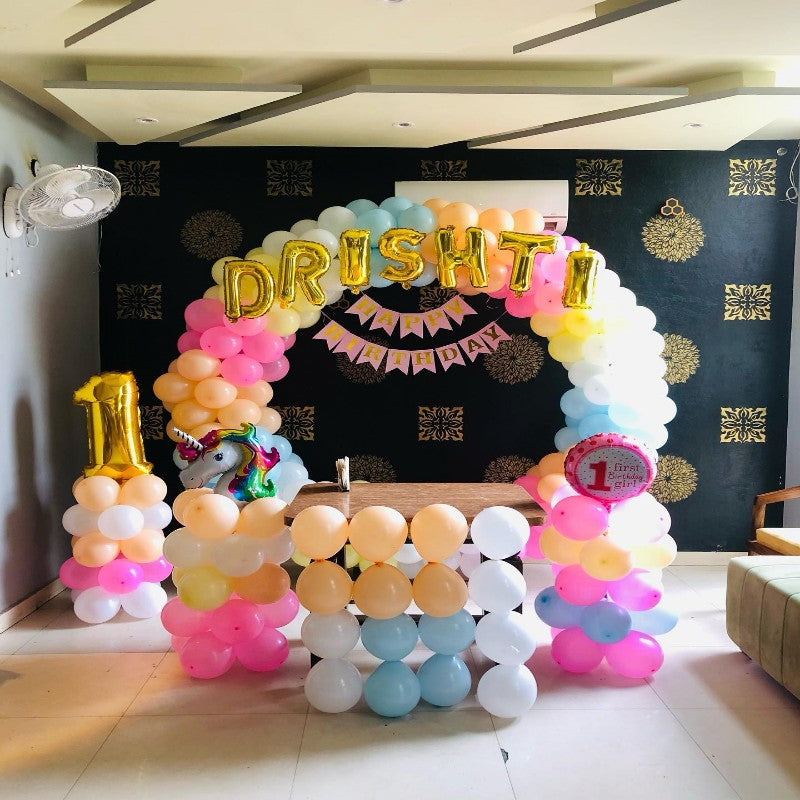 1st Birthday Ring Decoration Unicorn Theme