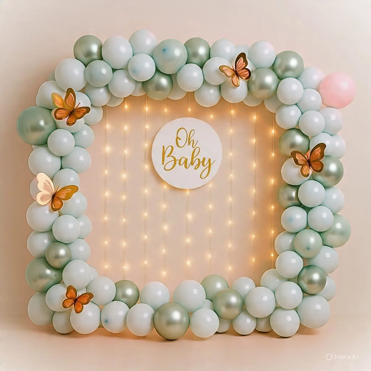 Unique and Stylish Baby Welcoming Balloon Decoration for newborn welcome decoration at home