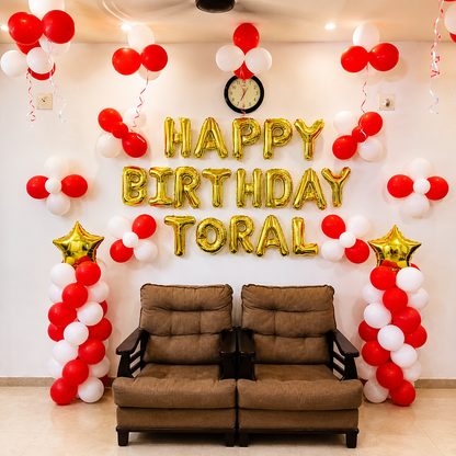 Red and white balloons Decor 