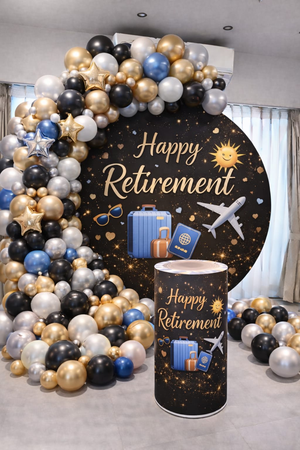"Luxury Retirement Party Decor Setup" Theme Decoration