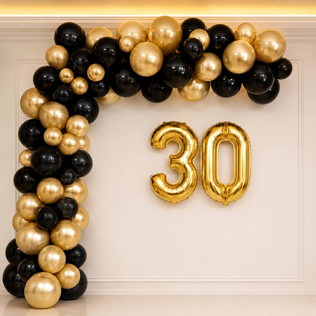 Premium and Simple Birthday Arch Balloon decoration for Adult Birthday