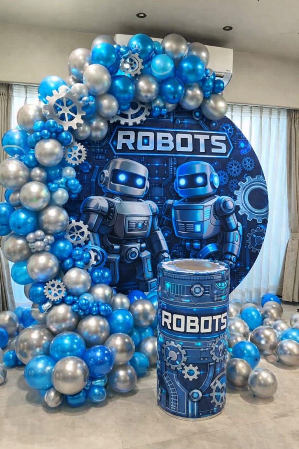 "Robo-Blast Party Setup" Theme Decoration 