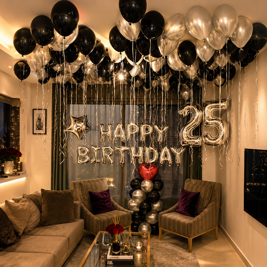 Romantic Date night Balloon Decor Surprise for him/her on Birthday 