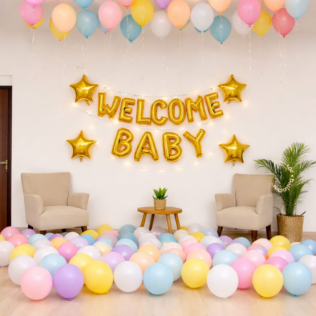 Welcoming Born Baby Decoration for newborn welcome decoration at home