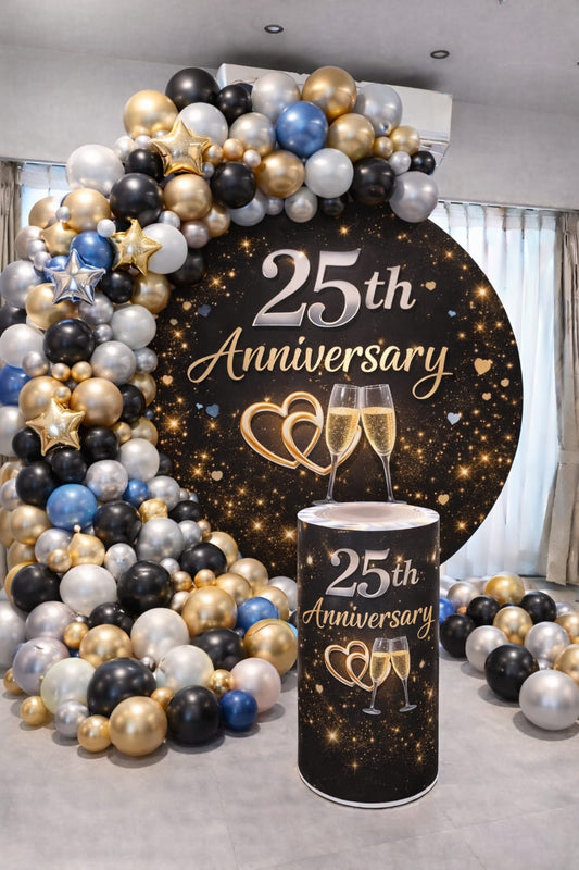 "Starlit 25th Anniversary Festive Arc" Theme Decoration