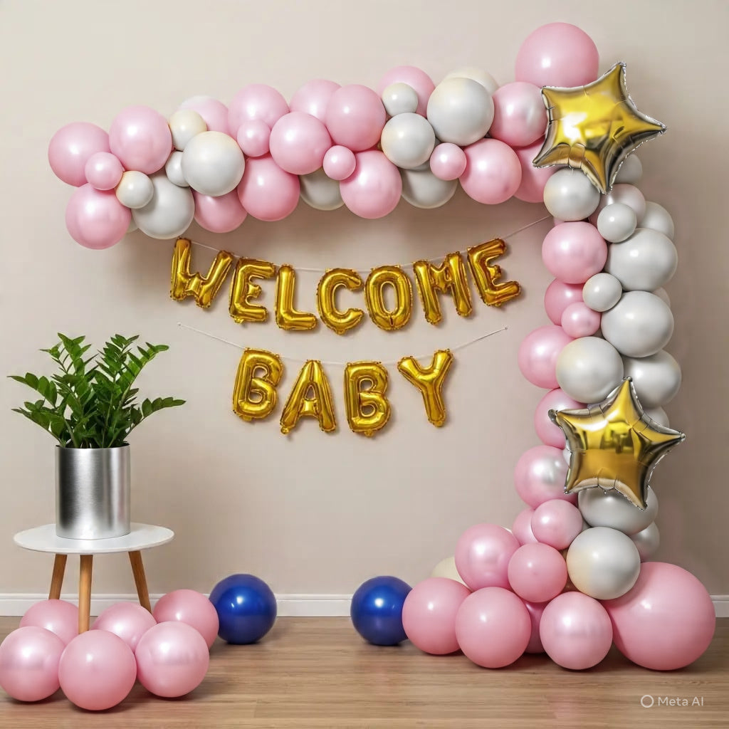 New Born Baby Welcome Decoration for newborn welcome decoration at home