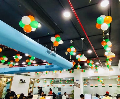 Independence Day Balloon Decoration for Offices and Shops