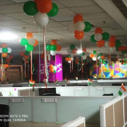 Independence Day Balloon Decoration for Offices and Shops