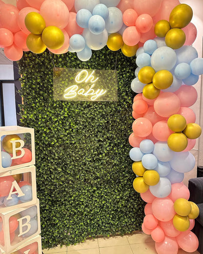 Baby Shower Green Grass Backdrop Premium Balloon decoration for home and banquet