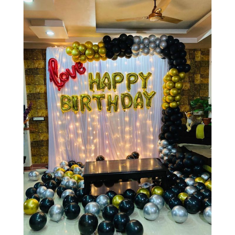 Romantic Balloon Decoration Surprise for her Birthday