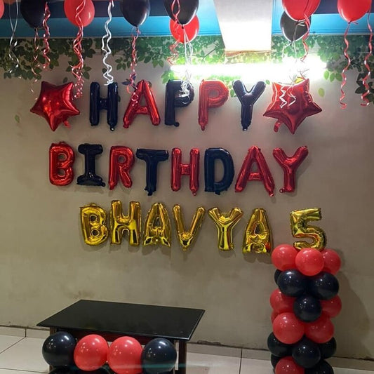 Simple Balloon decoration at home for Kids Birthday