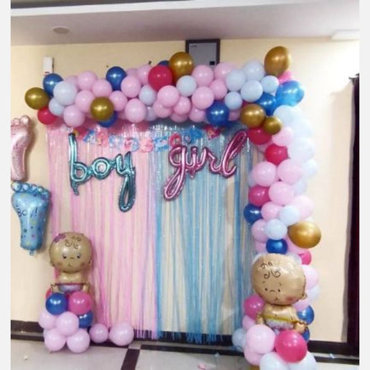 Premium Balloon Decoration at home for Baby Shower