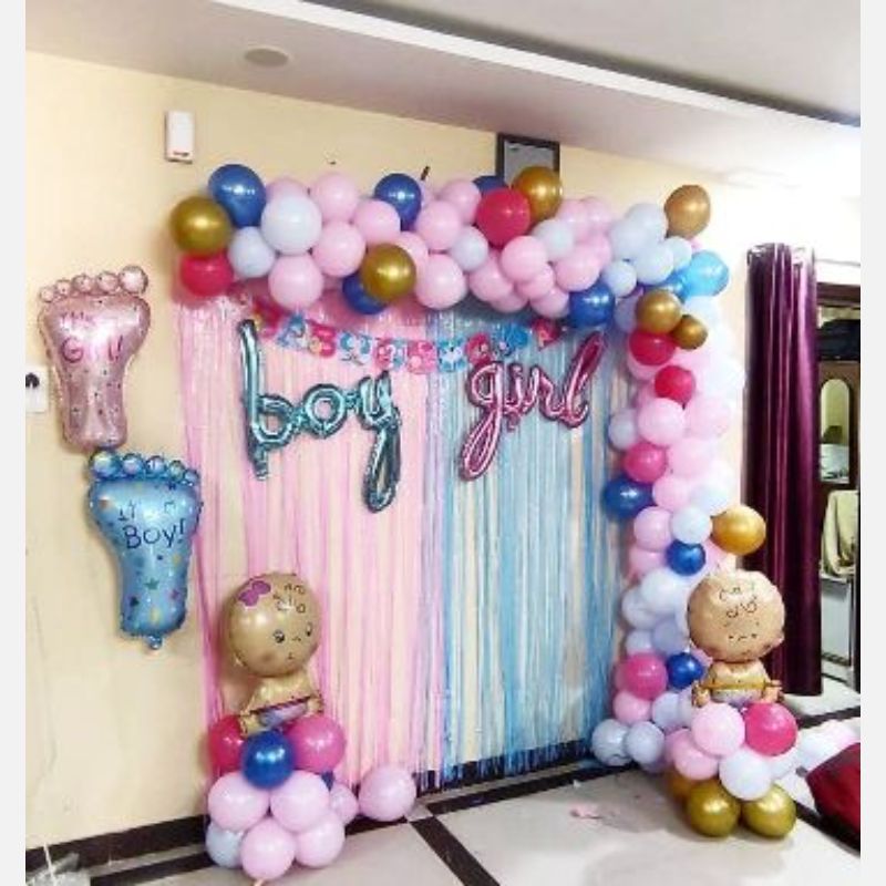 Premium Baby Shower Balloon Decoration at home