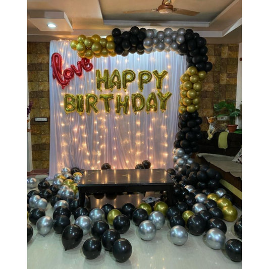 Romantic Balloon Decoration Surprise for her Birthday