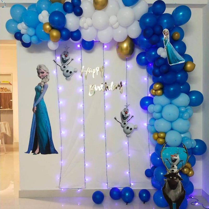 Elsa Princess theme Balloon Decoration for kids birthday