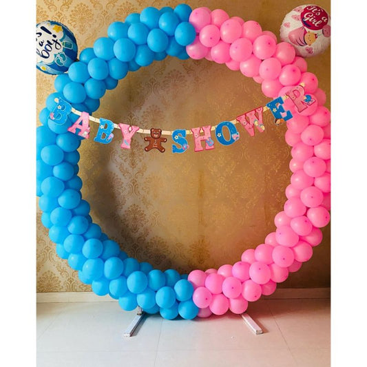 Ring balloon decoration for a Baby Shower