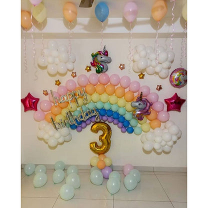 Unicorn theme Birthday Decoration Balloon for kids at home