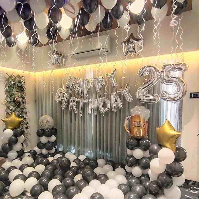 Balloon Decoration at home for Birthday Party