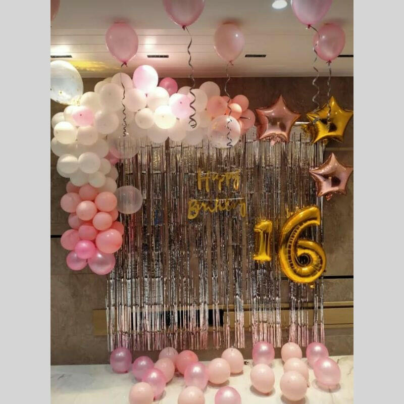 Balloon Decoration for the 16th Birthday of Hers