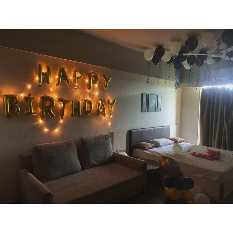 Room Balloon Decoration for Birthday Celebration