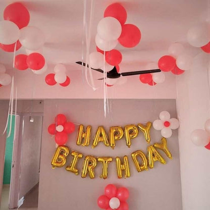 Kids birthday balloon decoration - balloon arrangement view