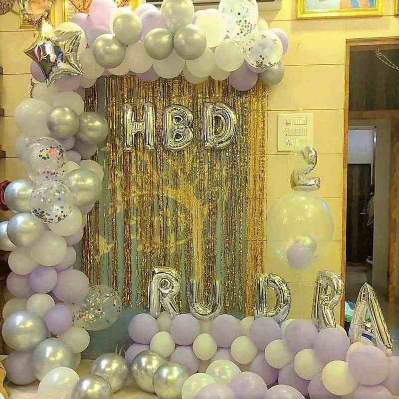 Balloon Decoration for her birthday party