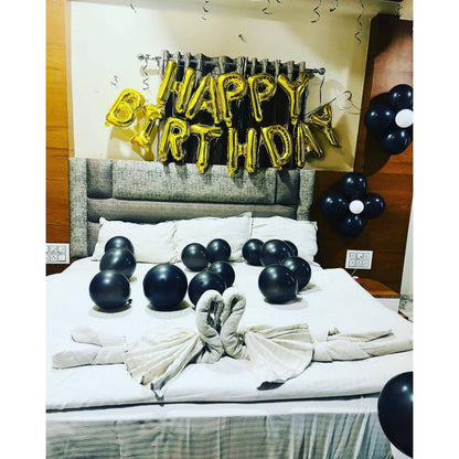 Simple Balloon Decoration in hotel room
